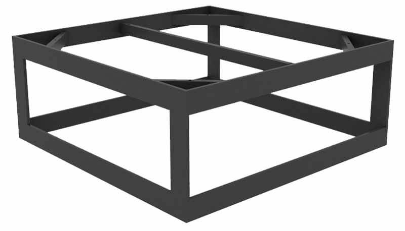 Burford Lounge Kaffeetisch Rahmen 68x68cm, eisengrau