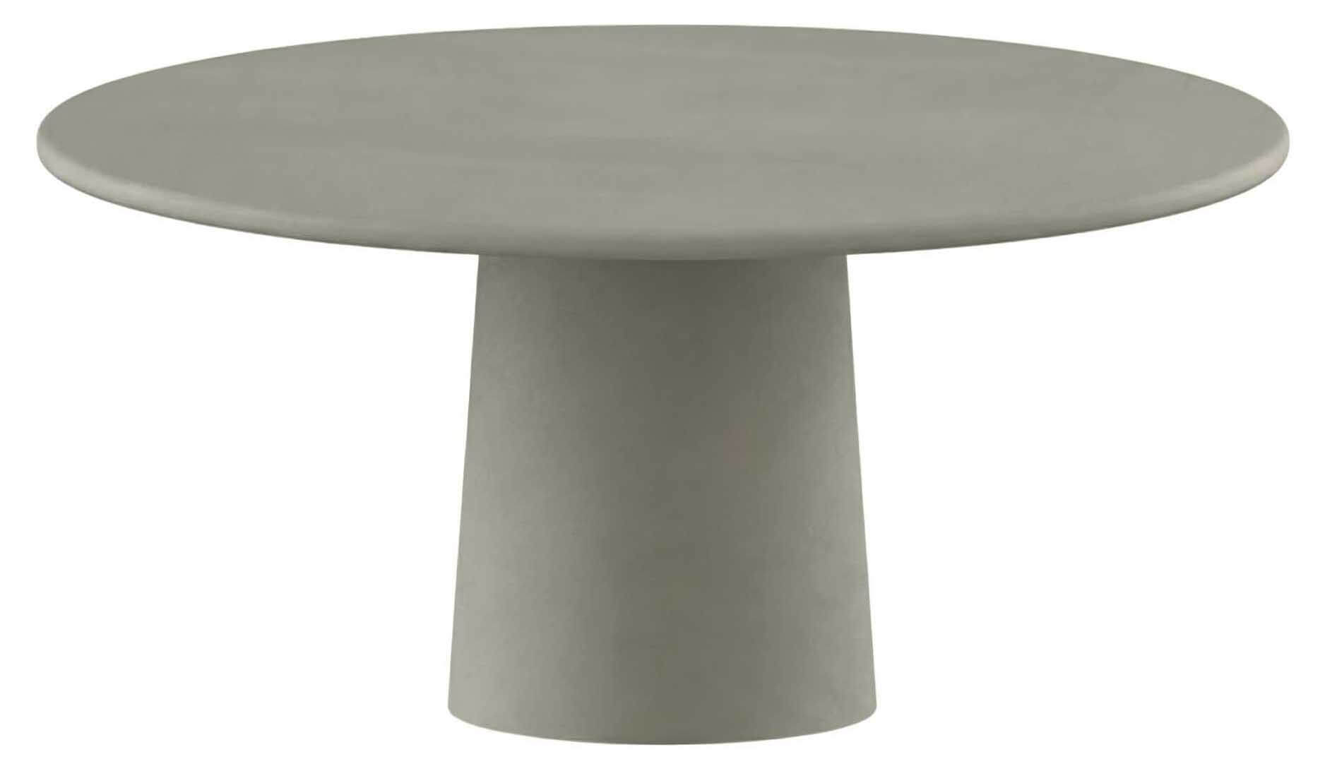 Mono Tisch 150cm rund, zementgrau