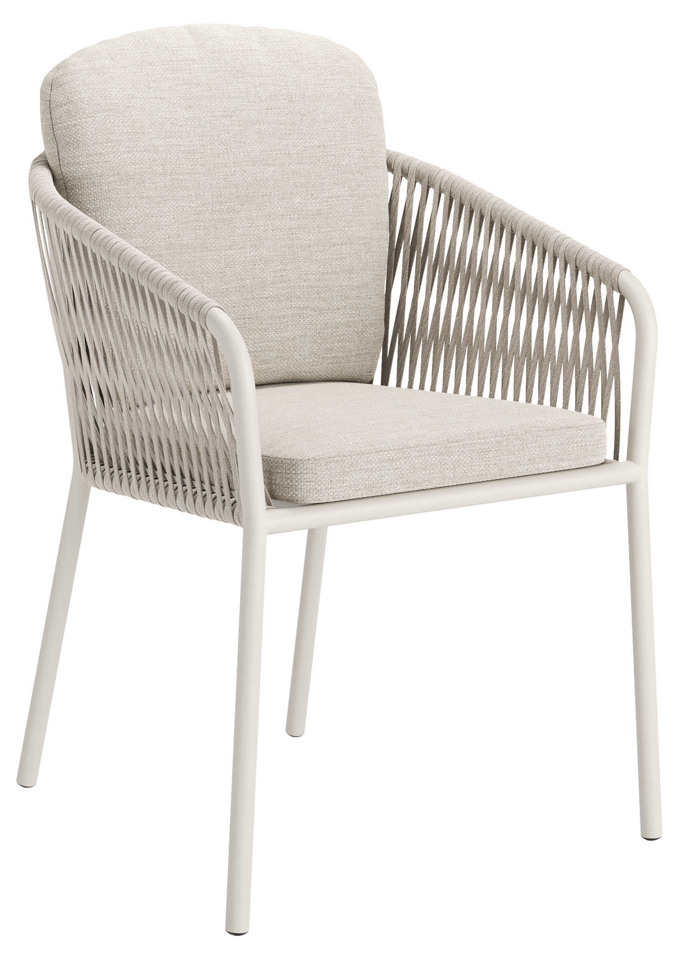 Lucca Stapelsessel dune/linnen, Sitz- und Rückenkissen Beige