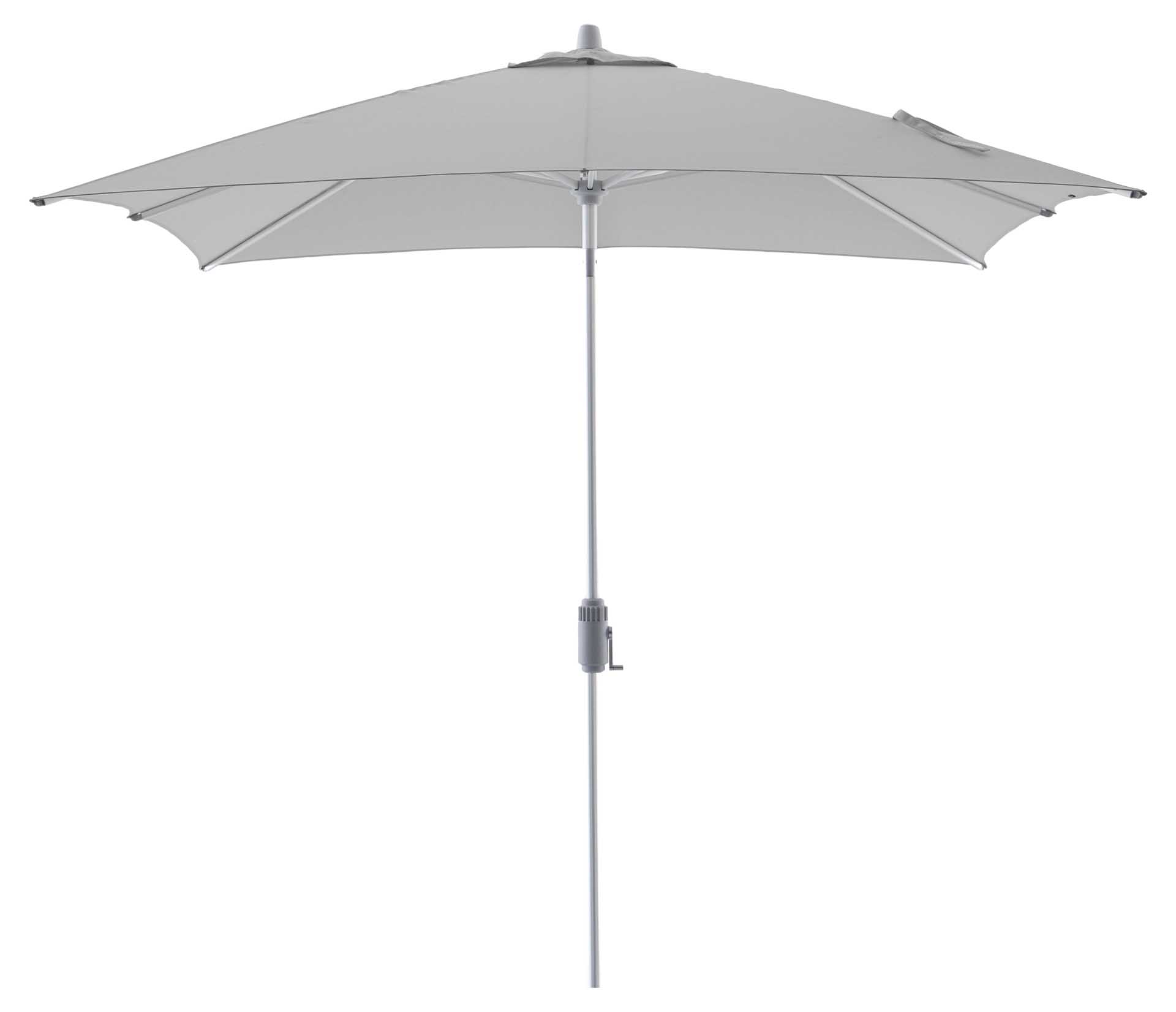 Comfort Uno Pure Sonnenschirm 250x250cm, eloxiert/taupe