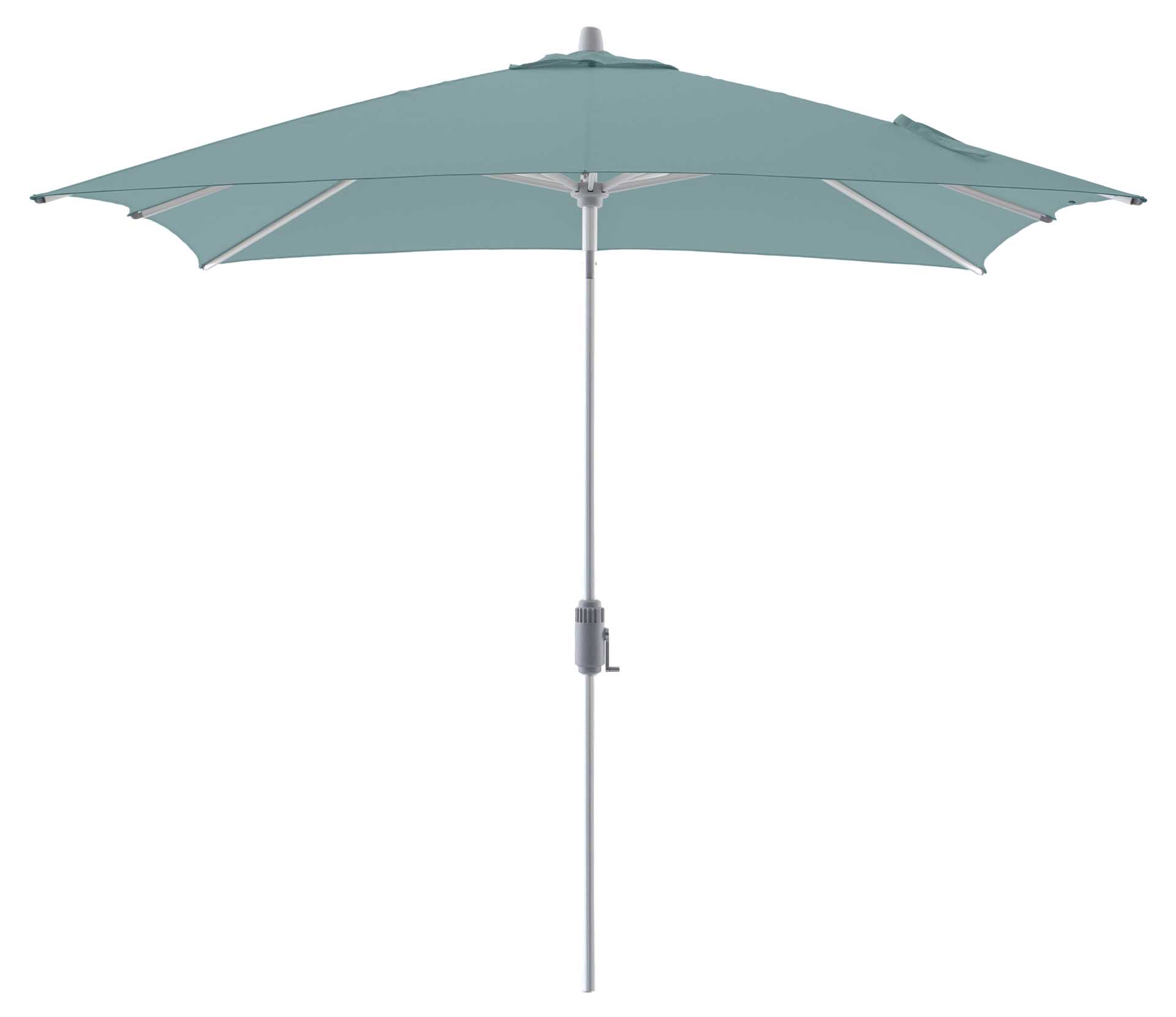 Comfort Uno Pure Sonnenschirm 250x250cm, eloxiert/grün