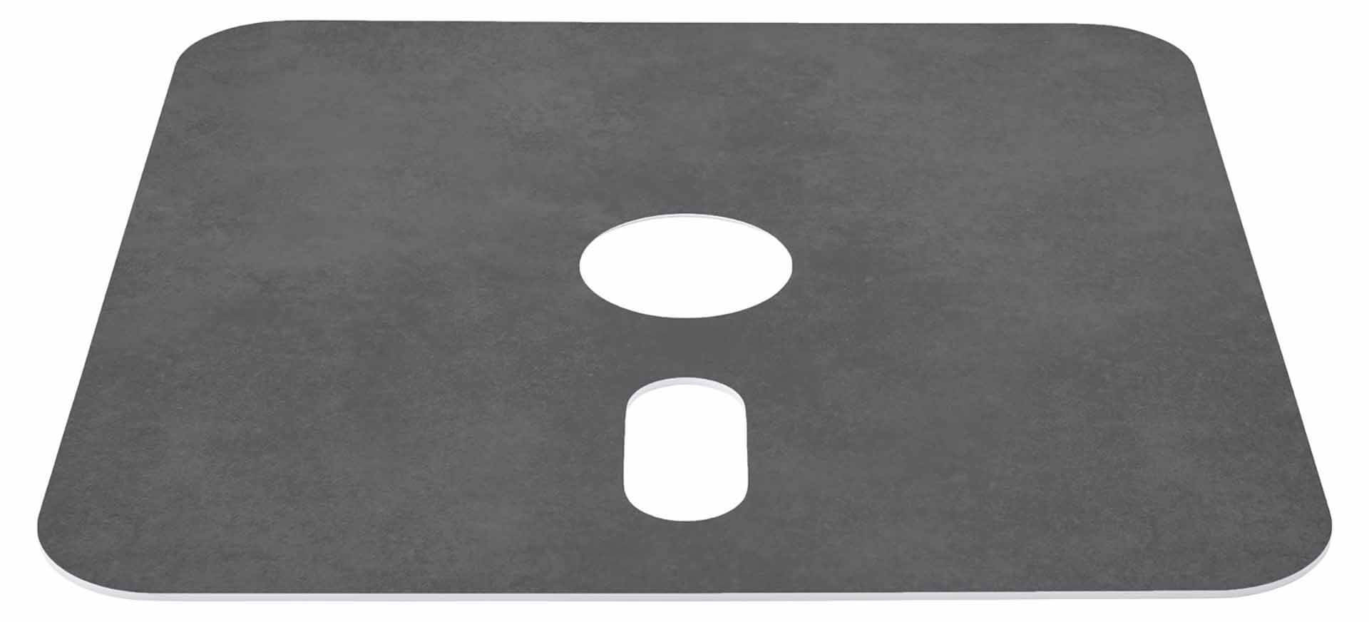 Decorplatte zu Rollensockel M4 120 kg, Kunststoff anthrazit