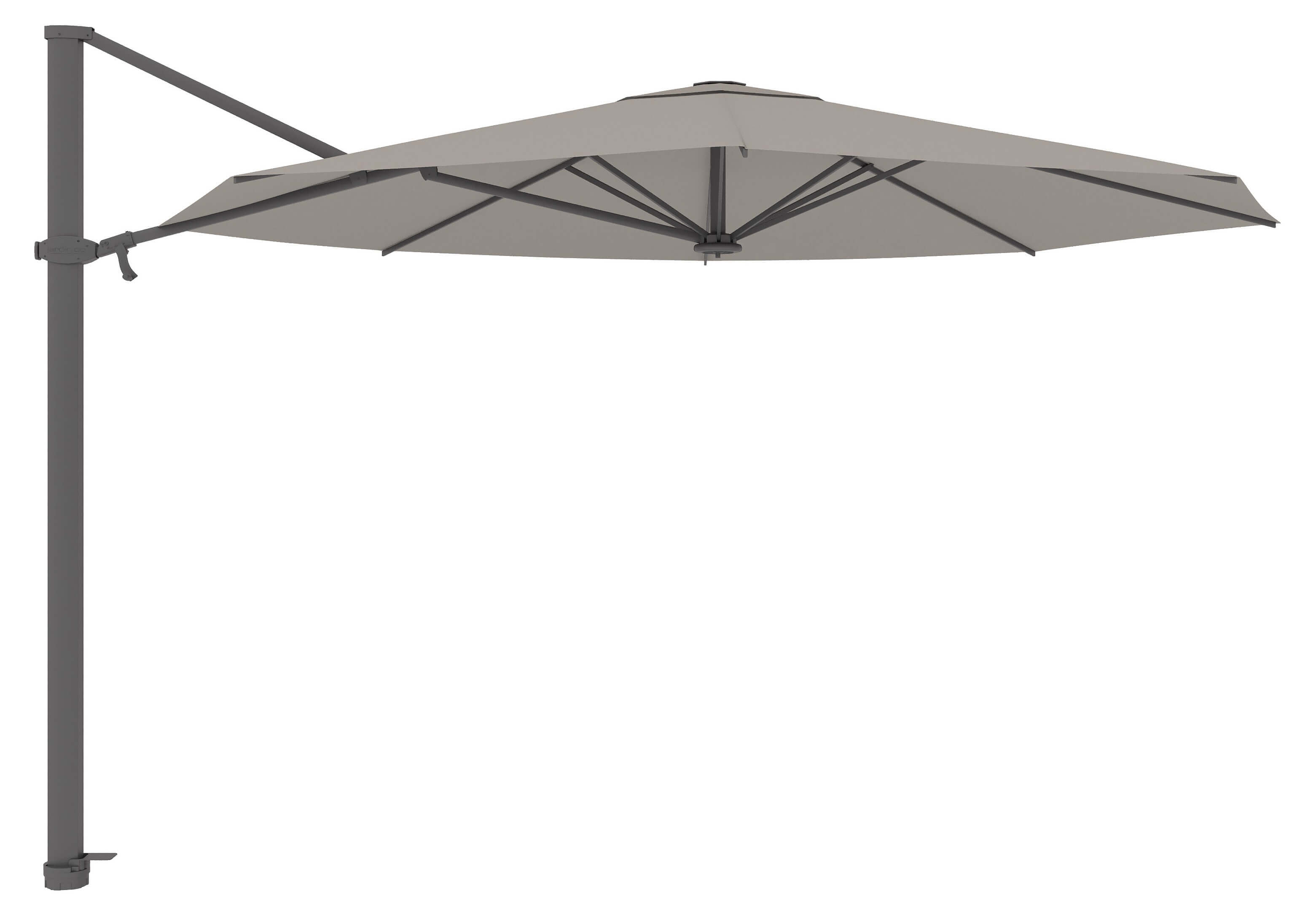 ANTEGO Ampelschirm 350cm rund, anthrazit/Sunbrella® shingles