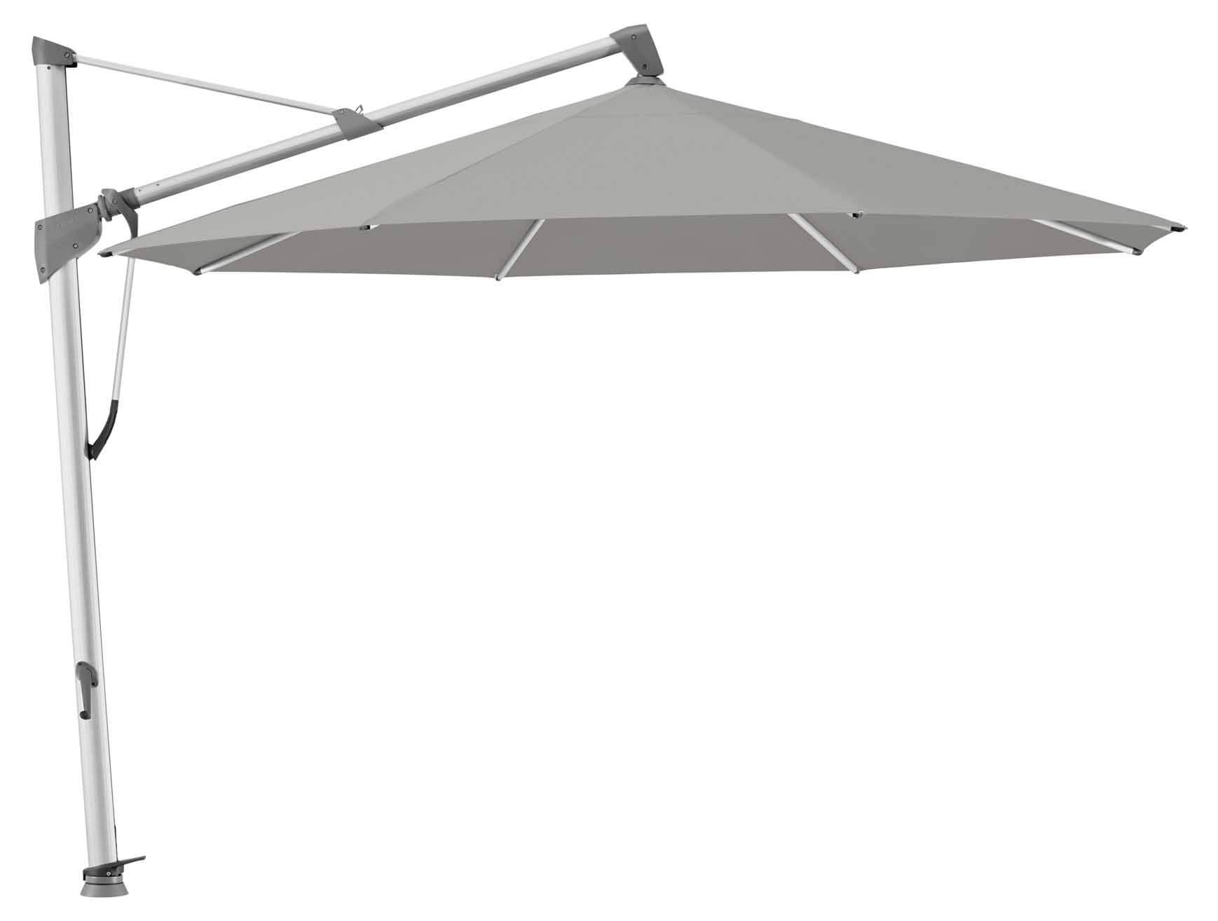 SOMBRANO® S+ Ampelschirm 350cm rund, eloxiert/420 smoke