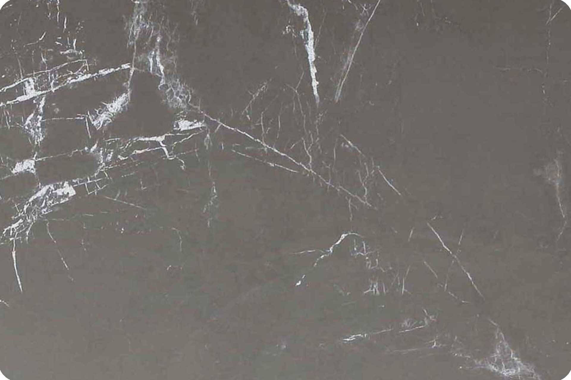 Tischplatte 120x80cm Ecken abgerundet (Radius R50), Keramik grey marble (6mm + 1mm)