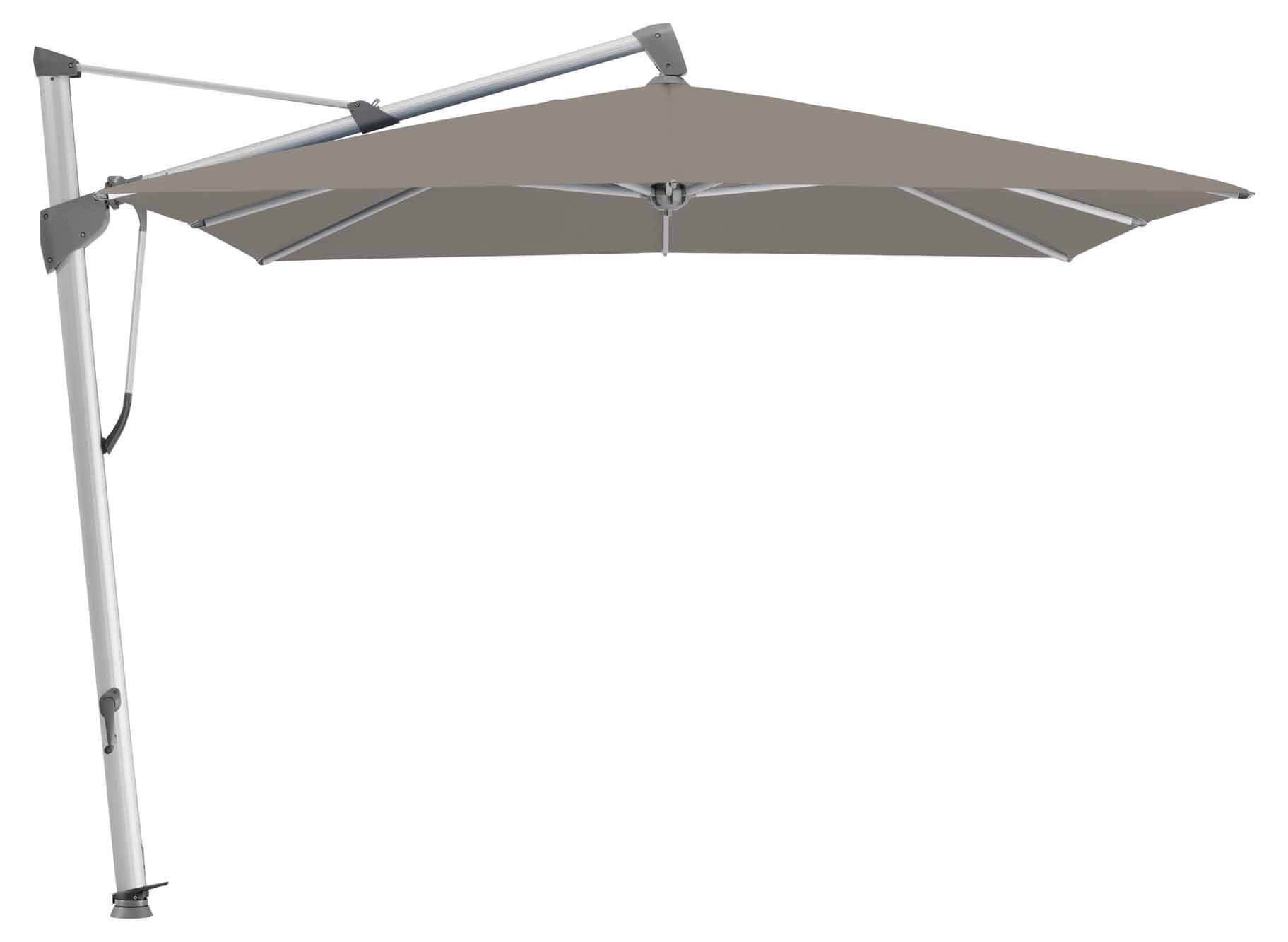 SOMBRANO® S+ Ampelschirm 350x350cm, eloxiert/461 taupe