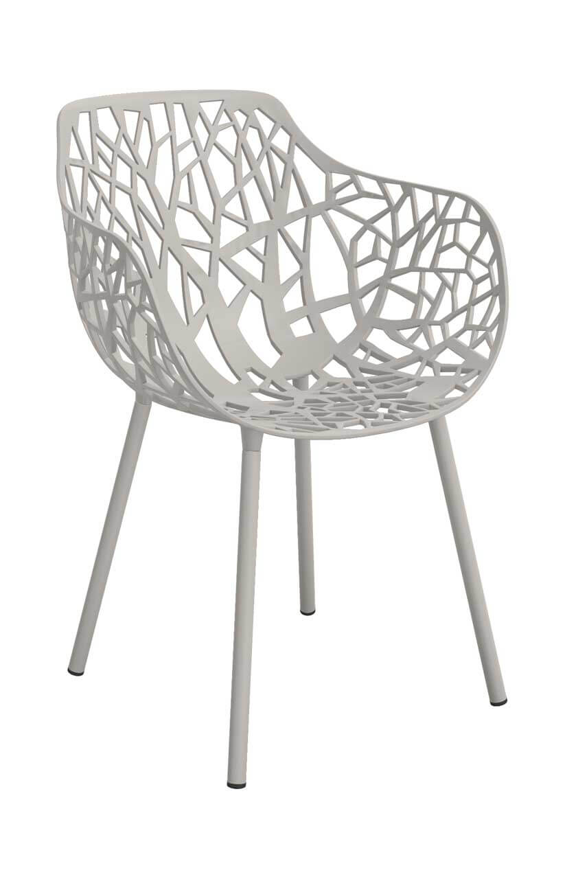 FOREST Sessel mit Armlehnen, lichtgrau