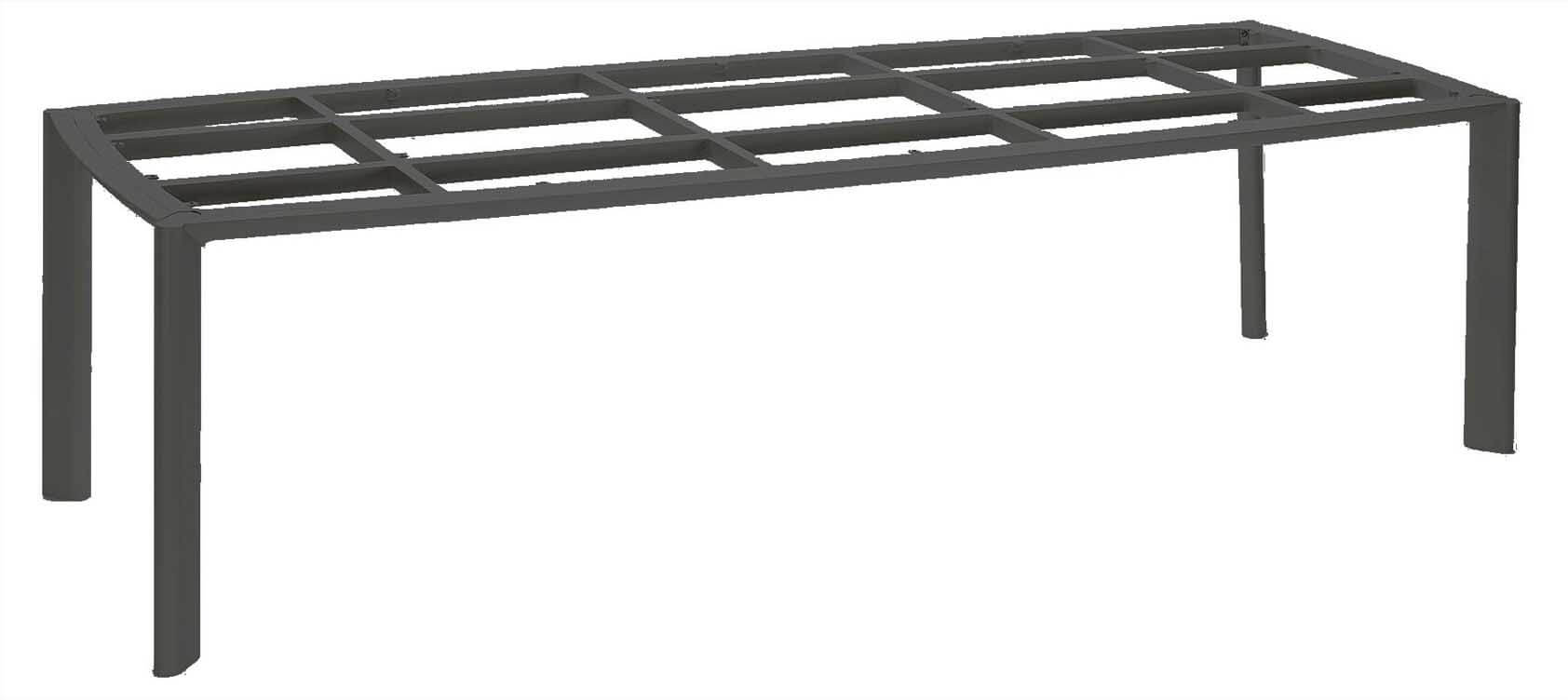 Tofino Tischgestell für Platten 180x100cm Bootsform, eisengrau