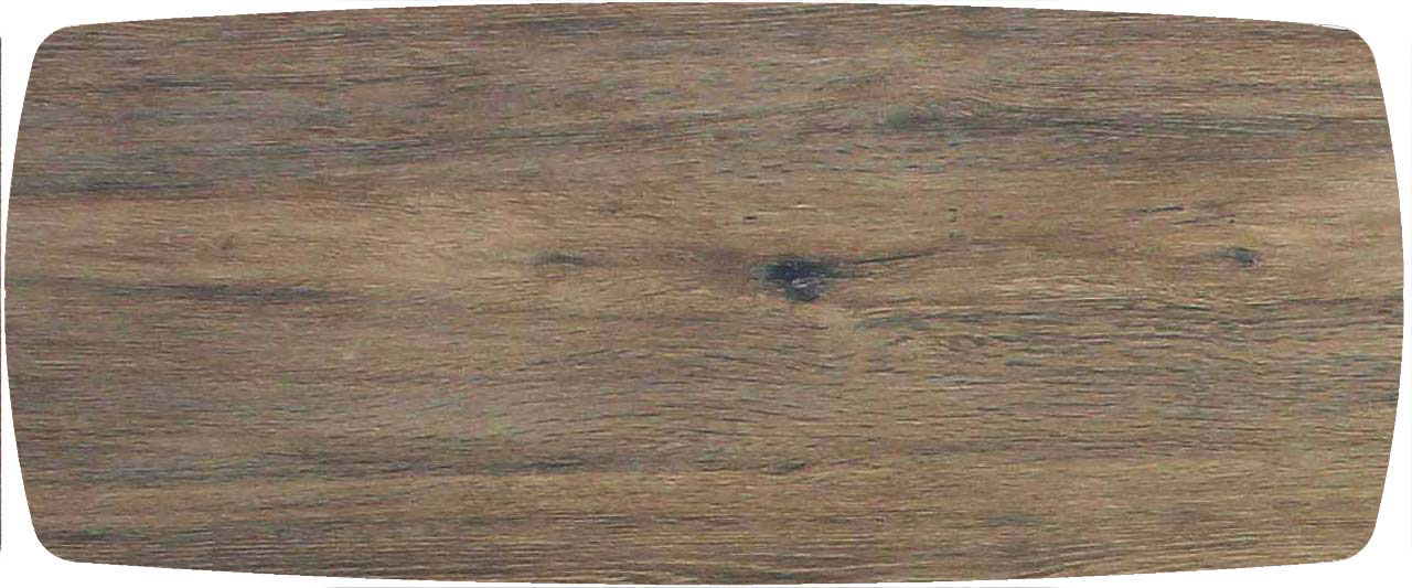 Tischplatte 240x100cm Bootsform, Keramik eiche dunkel (6mm)
