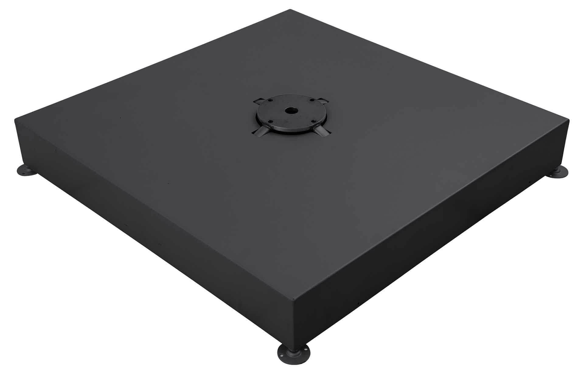 Standrahmen für 8 Platten 40x40x4cm, inkl. Alu Abdeckung, eisengrau