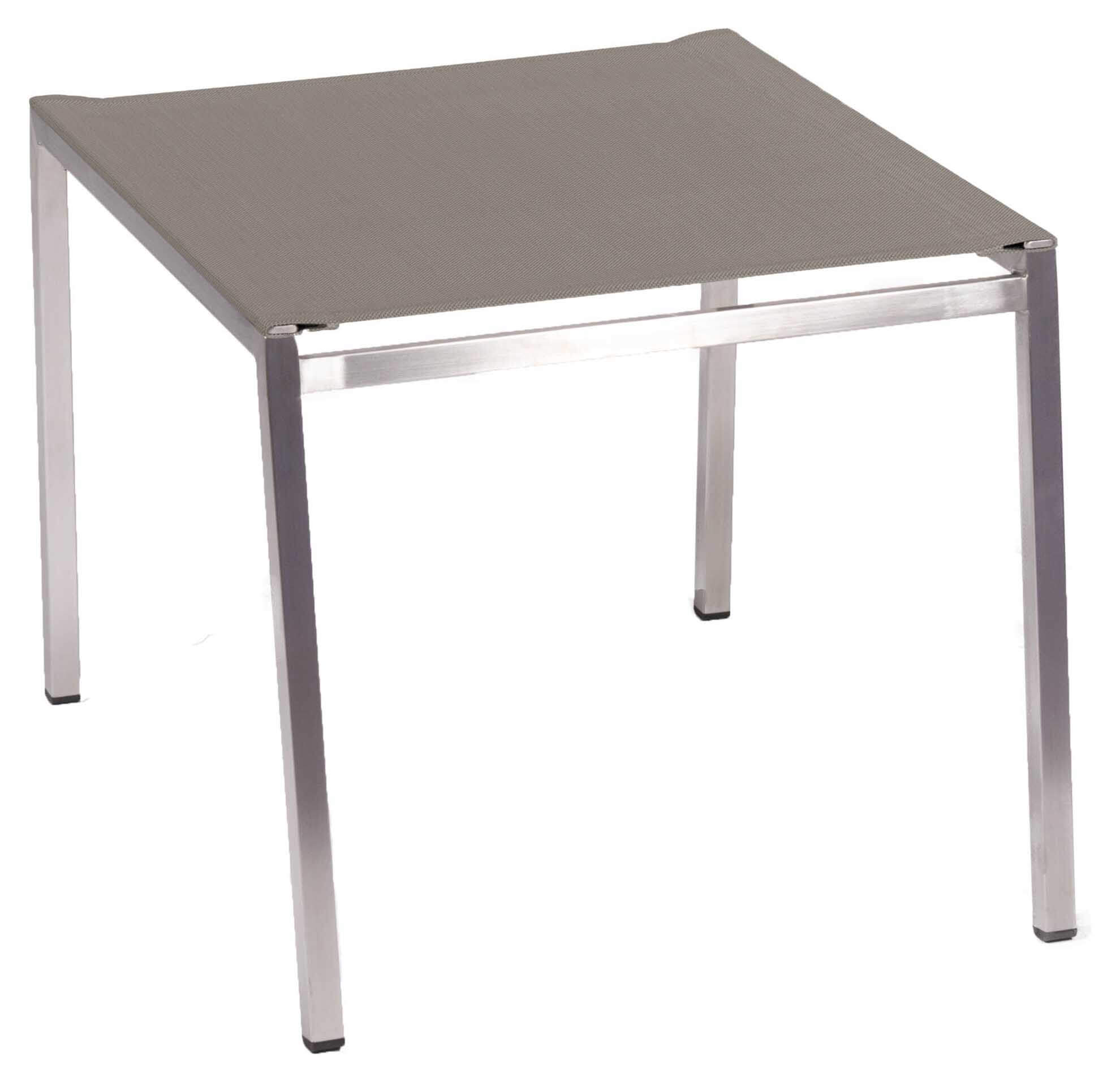 Varzo Hocker, Edelstahl/taupe