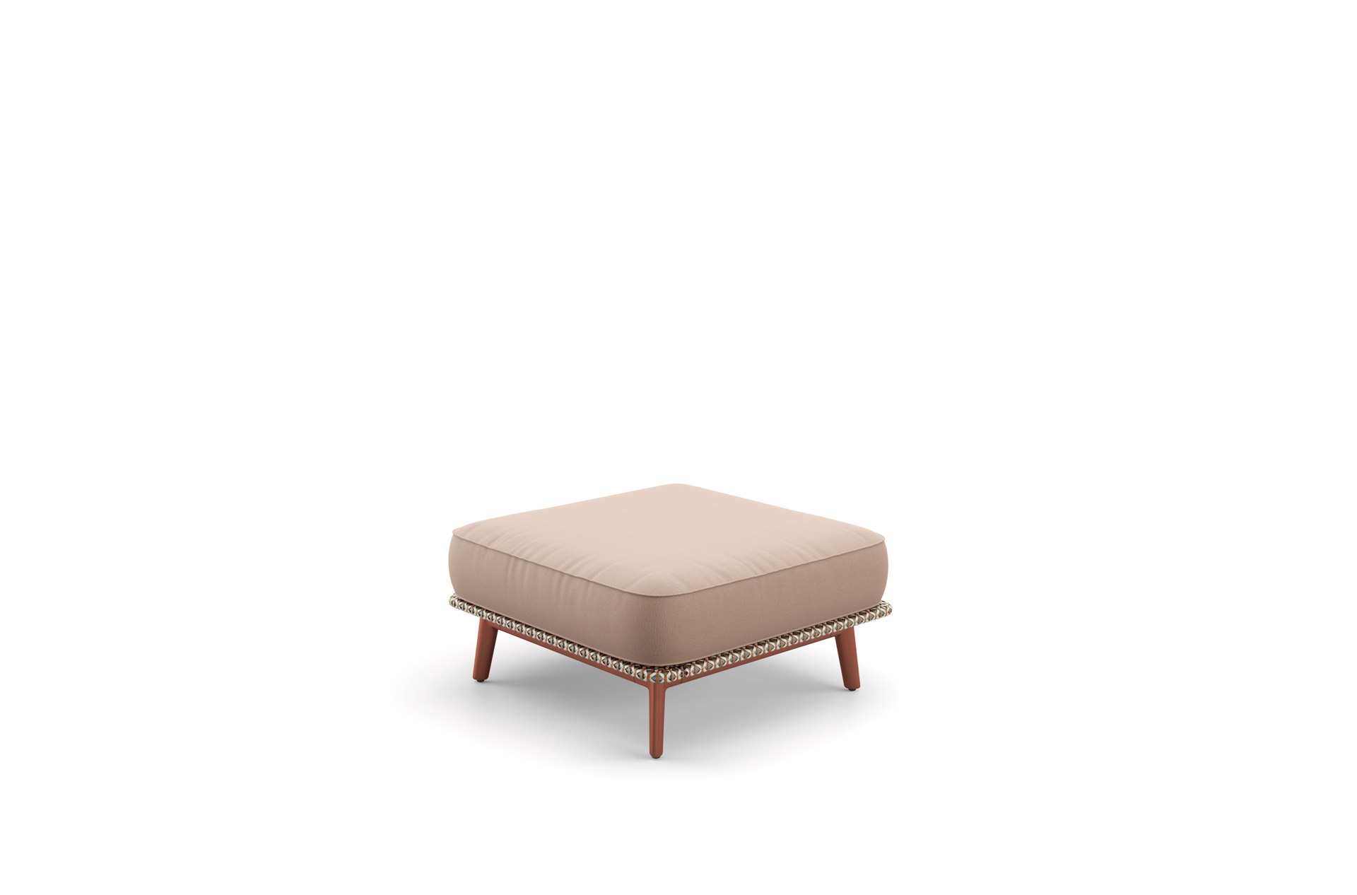 MBARQ Lounge Hocker, terracotta/chestnut