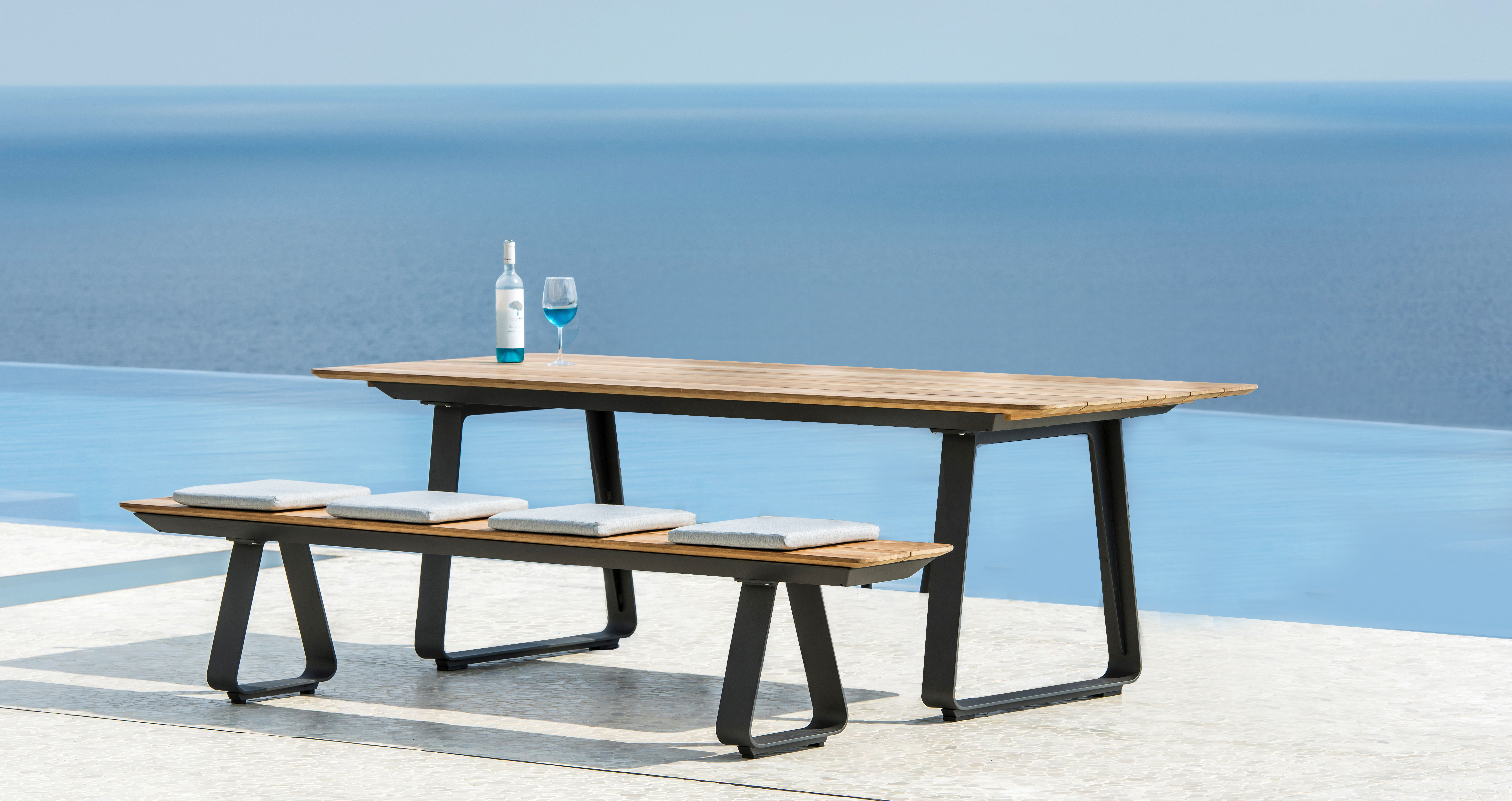 Gartenbänke ohne Armlehne