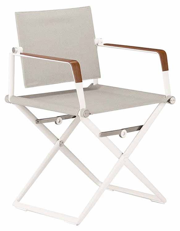 SEAX Armlehnstuhl lipari/sail dove, Armlehnen Teak