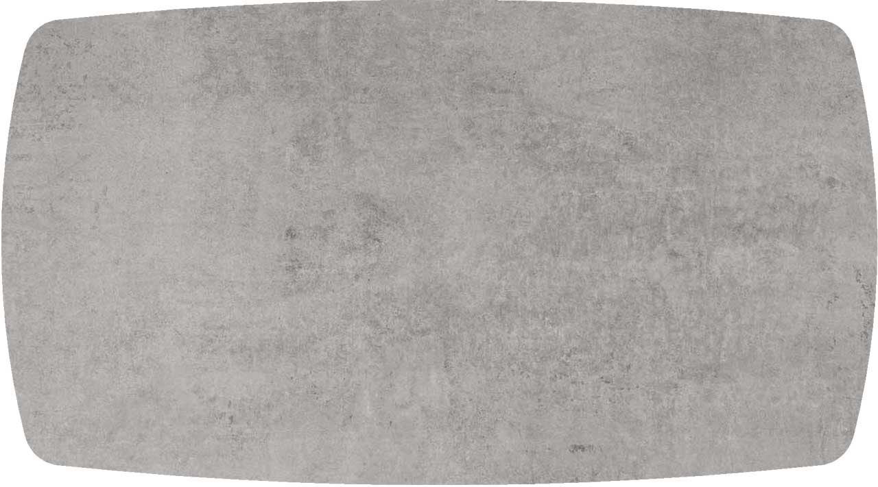 Tischplatte 180x100cm Bootsform, Dekton kreta (8mm)