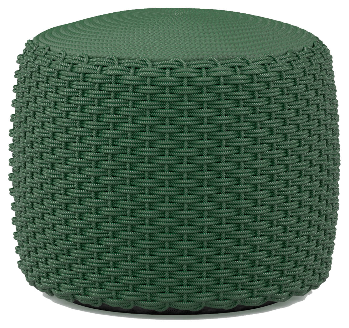Pouff Cylinder Ø 50cm, Höhe 40cm, olive green