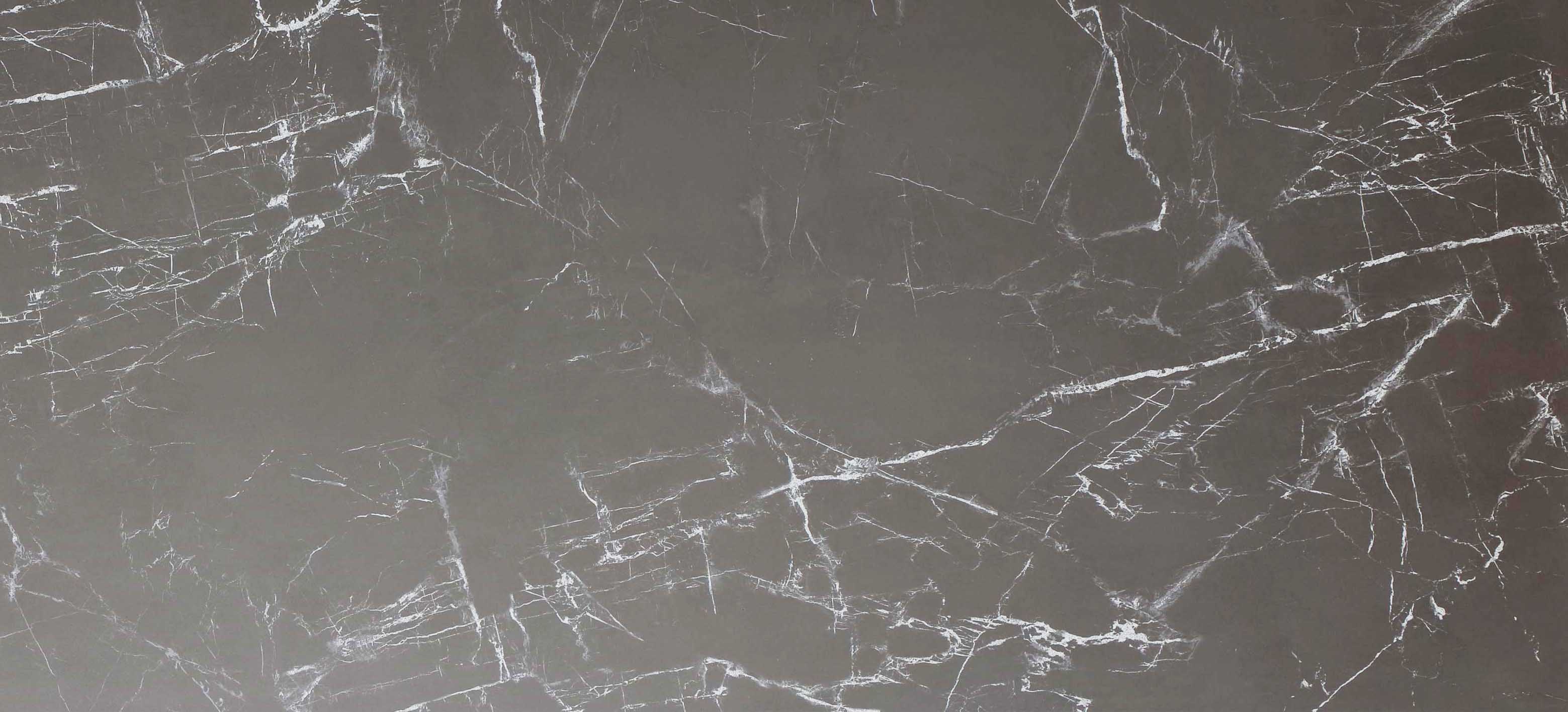 Tischplatte 220x100cm rechteckig, Keramik grey marble (6mm + 1mm)