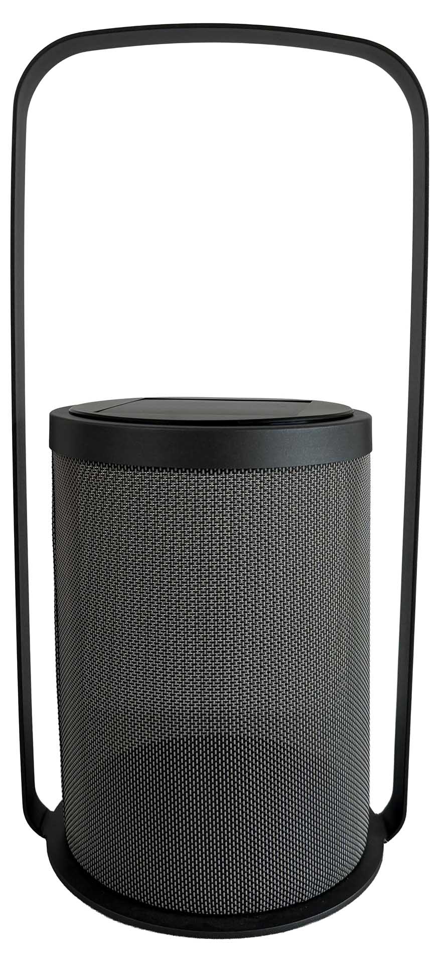 Luna Solar-Leuchte 25cm ø, 51cm hoch, eisengrau