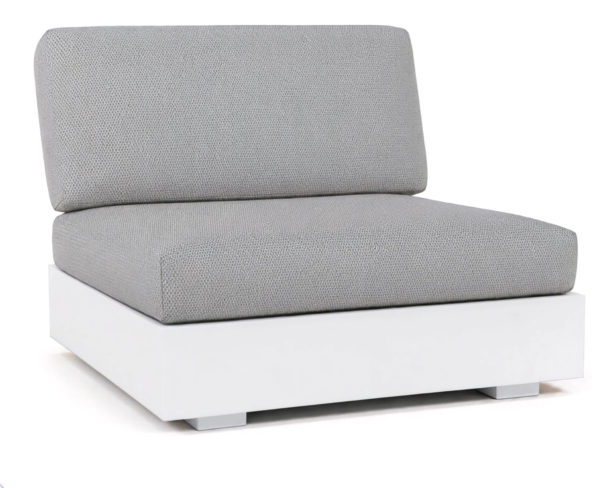Bari 1-Sitzer Lounge Sessel weiß/Sunbrella® lopi ash R043