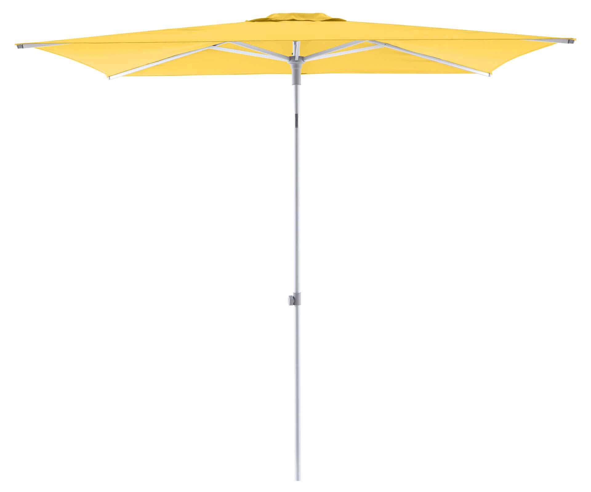 Solid Uno Select Sonnenschirm 210x150cm, eloxiert/lemon