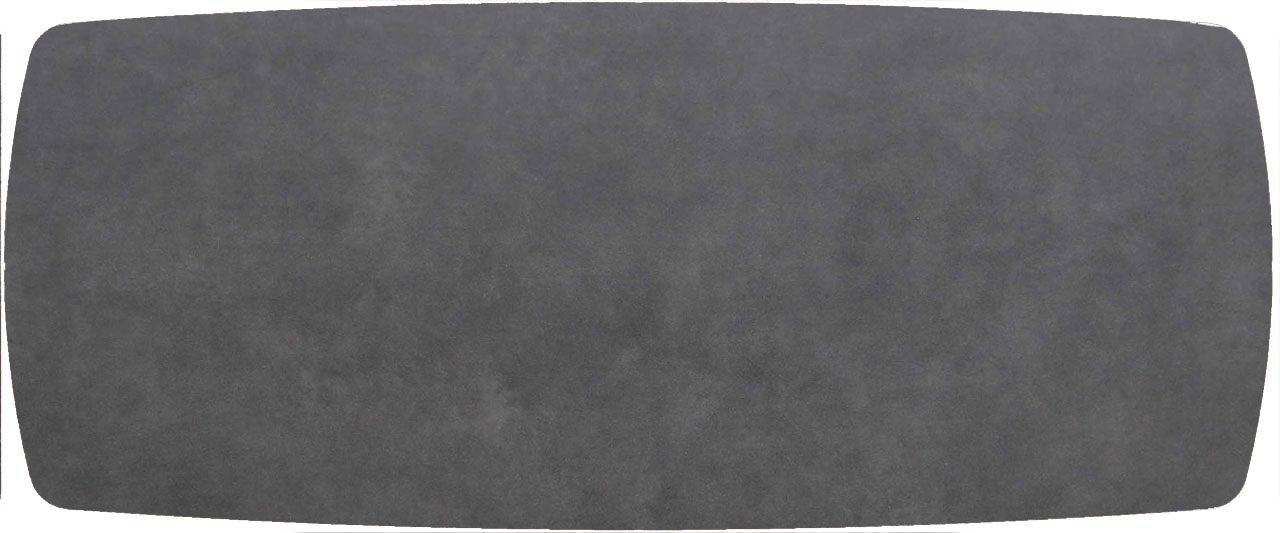 Tischplatte 240x100cm Bootsform, Keramik zement dunkel (6mm)