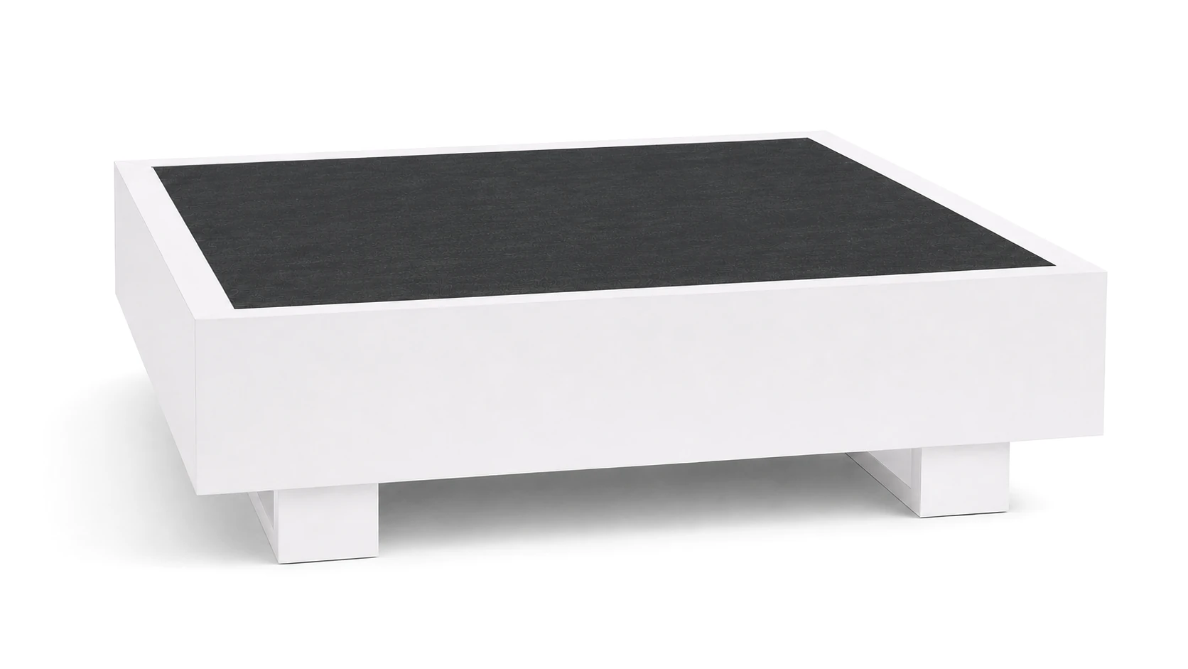 Bari Lounge Kaffeetisch 90x90cm, weiß/Dekton bromo