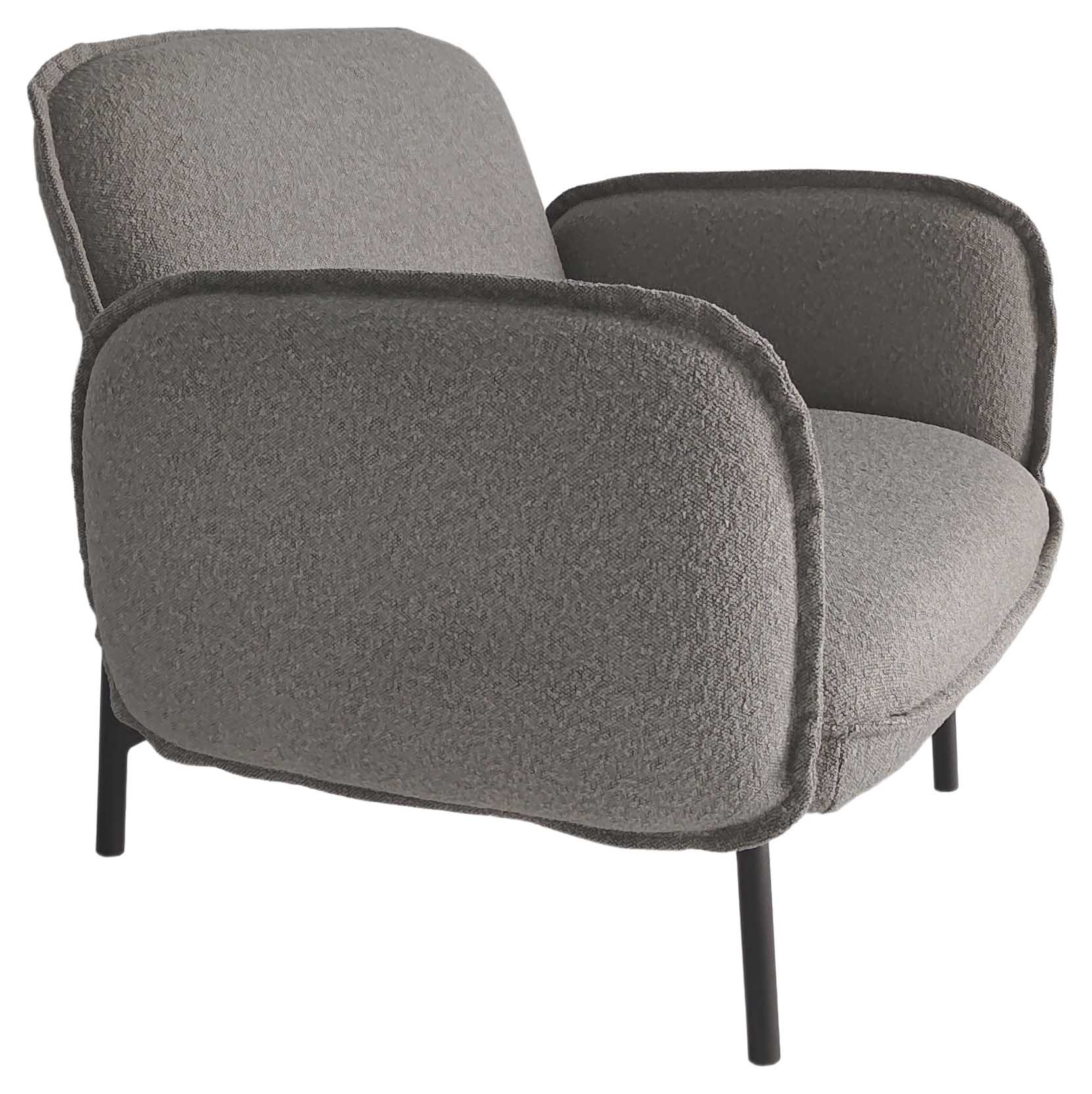 Luna Lounge-Sessel grau/grau