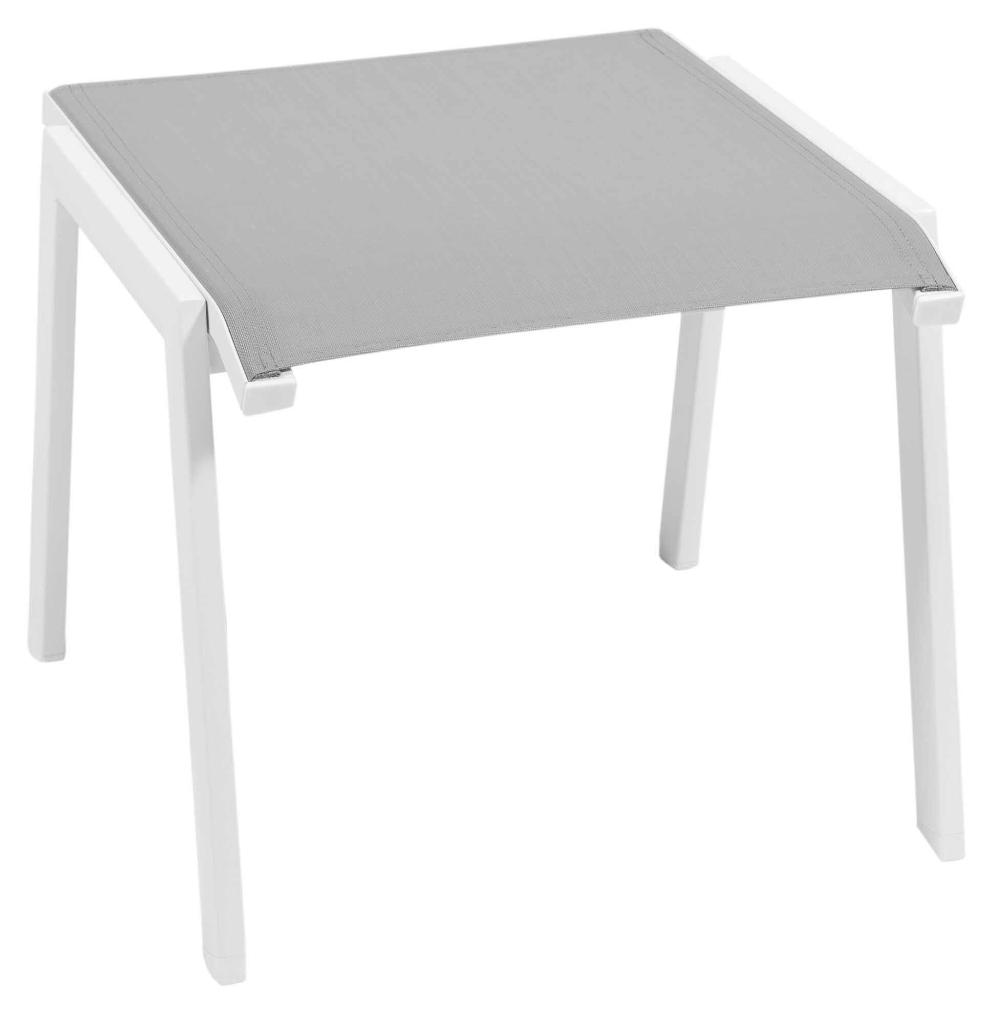 Rhodos/Tinos Hocker, weiß/hellgrau