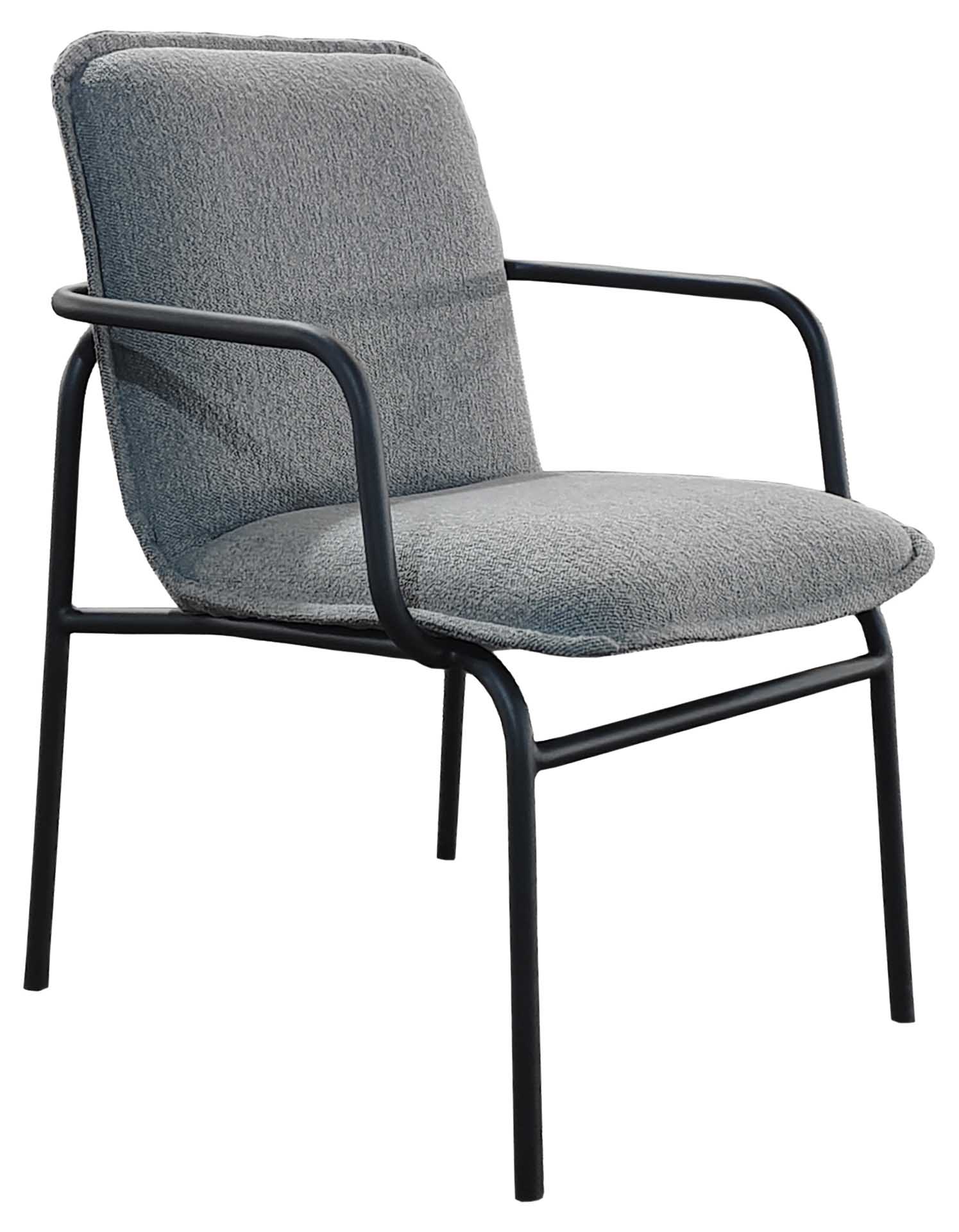 Luna Armlehnstuhl eisengrau/grau