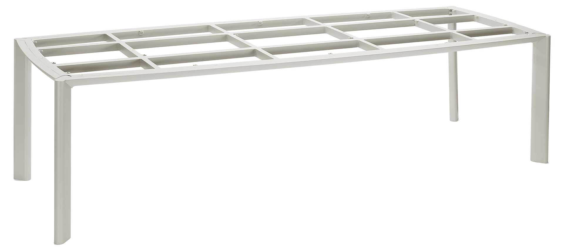 Tofino Tischgestell für Platten 300x105cm Bootsform, dune