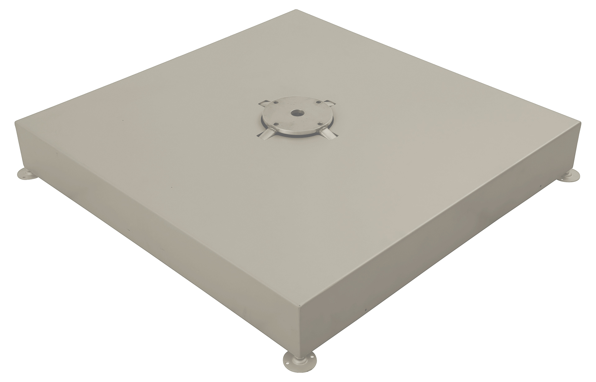 Standrahmen Stahl für 8 Platten 40x40x4cm (ca. 130kg), inkl. Abdeckung Alu, dune