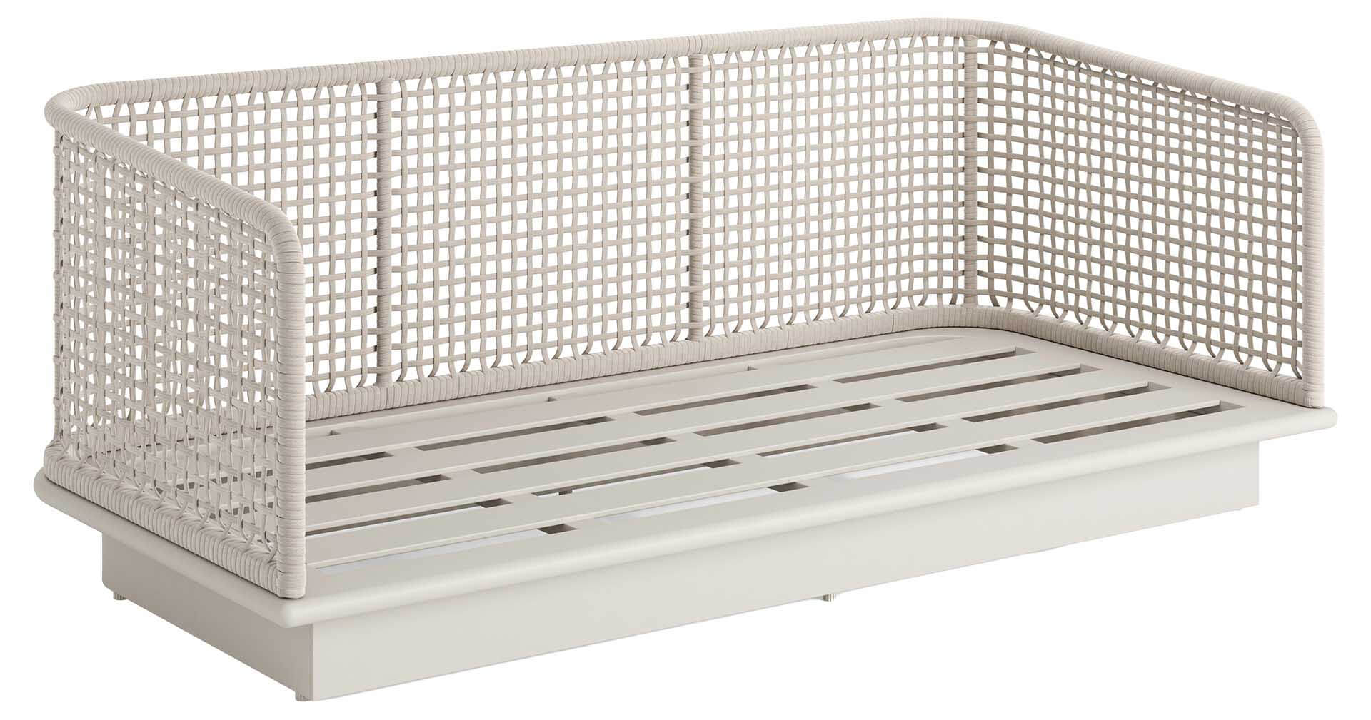 Acri 2-Sitzer Lounge Sofa, dune/linnen uni, open weaving