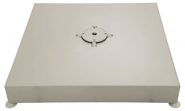 Standrahmen für 12 Platten 40x40x4cm (ca. 130kg), inkl. Abdeckung Aluminium