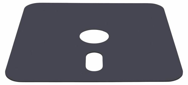 Decorplatte zu Rollensockel M4 120kg, Aluminium Verbund