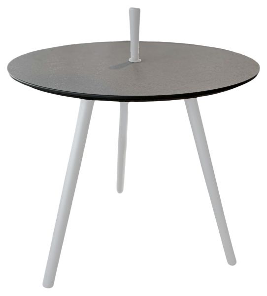 Nice Beistelltisch 50cm ø, Alu/HPL