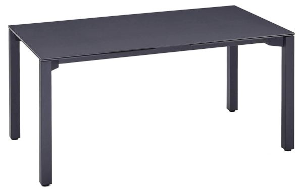 Z172 SPEZIA Ausziehtisch 160/300x90cm, Edelstahl eisengrau/zement dunkel 7mm