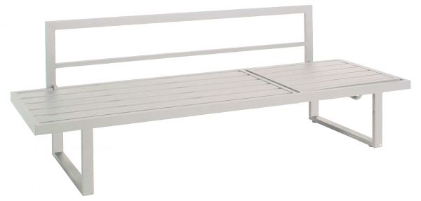 Rao Dining Multifunktionsliege mit Rückenlehne, Höhe 36cm, Aluminium