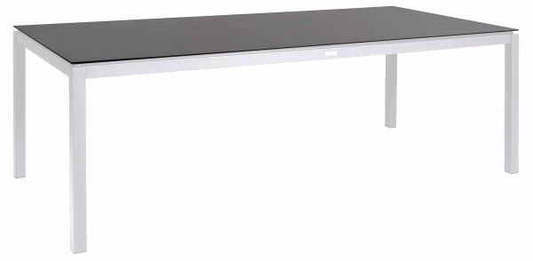 Jura Tisch 220x100cm rechteckig, Alu/Glas-Keramik