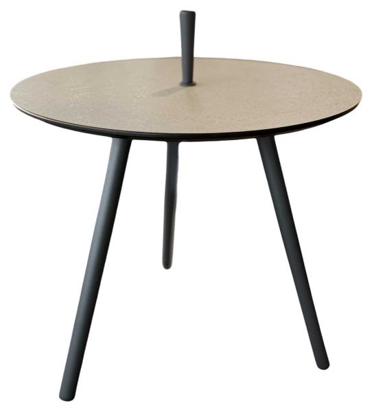 Nice Beistelltisch 50cm ø, Alu/HPL