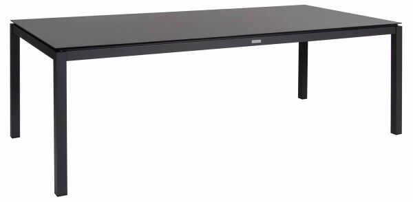 Jura Tisch 220x100cm rechteckig, Alu/Glas-Keramik
