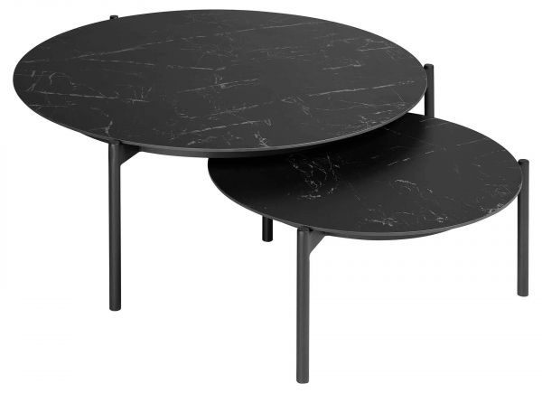 Organo Kaffeetisch-Set, Aluminium/Keramik