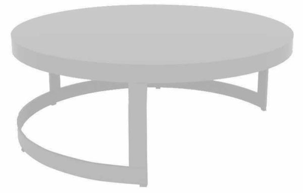 Burford Lounge Kaffeetisch 77cm rund, weiß