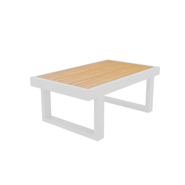 Rao Lounge Beistelltisch 70x42cm, Höhe 32cm, Aluminium
